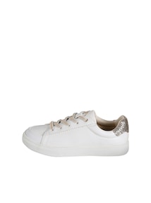 Sneakers mit goldenen Details und Schnürung Mädchen