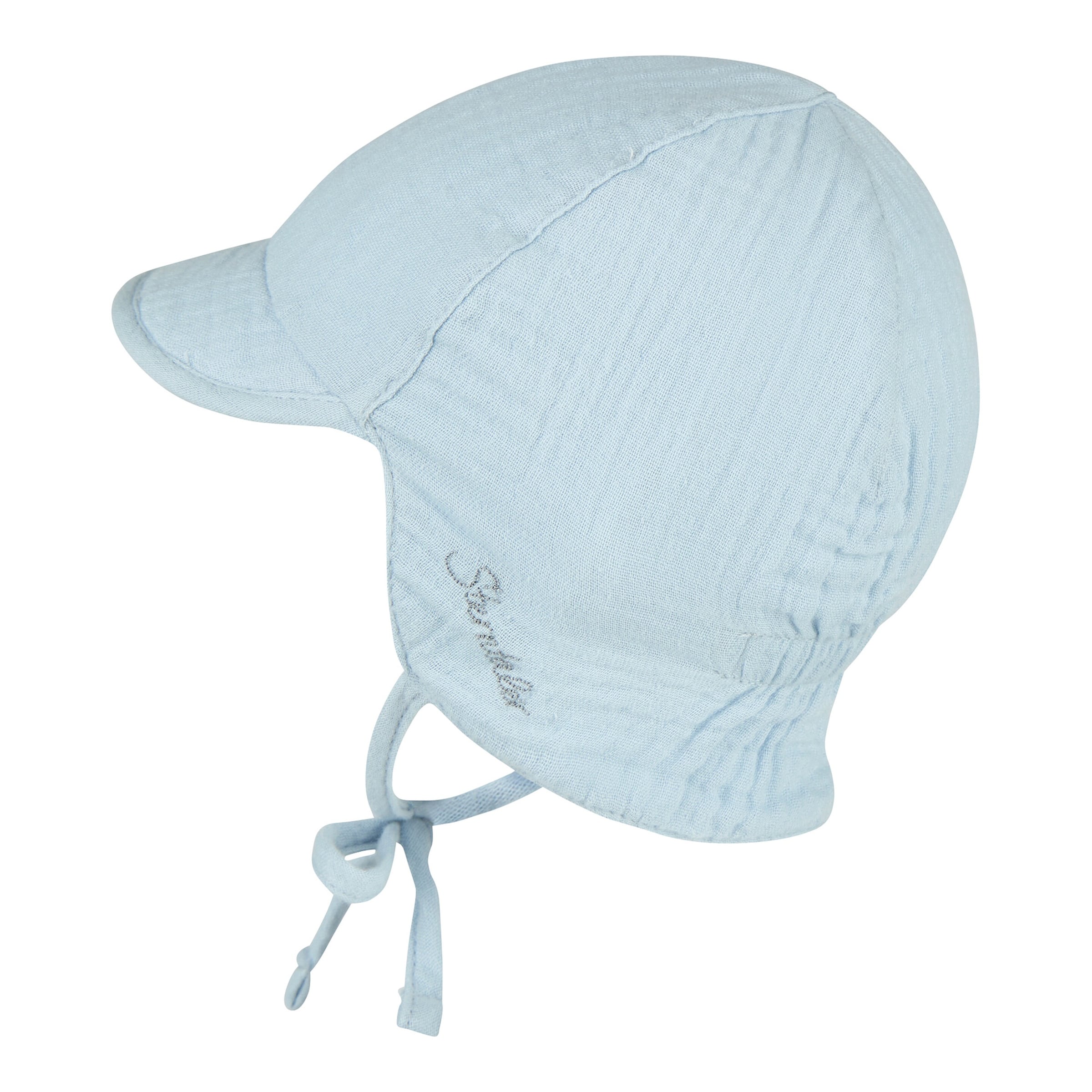 Sterntaler Musselin-Wendemütze mit Nacken- und UV-Schutz