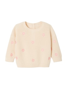 Bestickter Baby Pullover