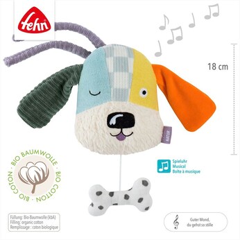 Mini-Spieluhr Hund fehnNATUR 18cm