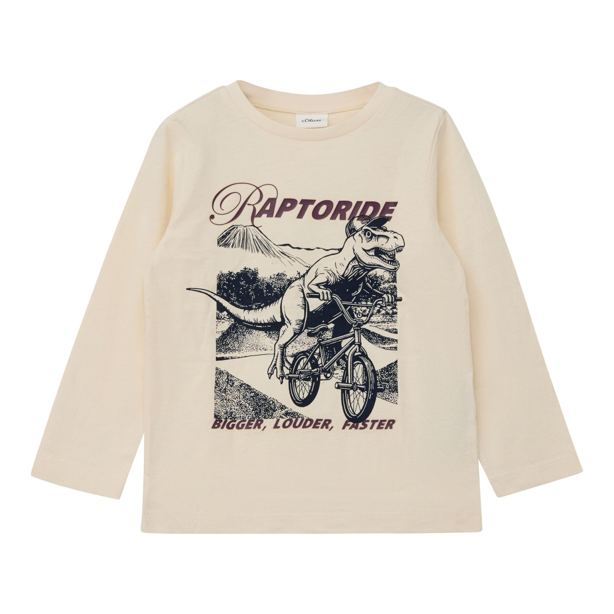 S.Oliver Shirt langarm Dino Fahrrad
