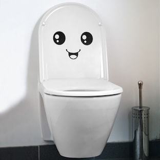 WC-Sticker "Lächeln"