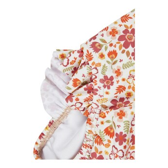 Badeanzug mit Windeleinsatz und UV-Schutz Blumen