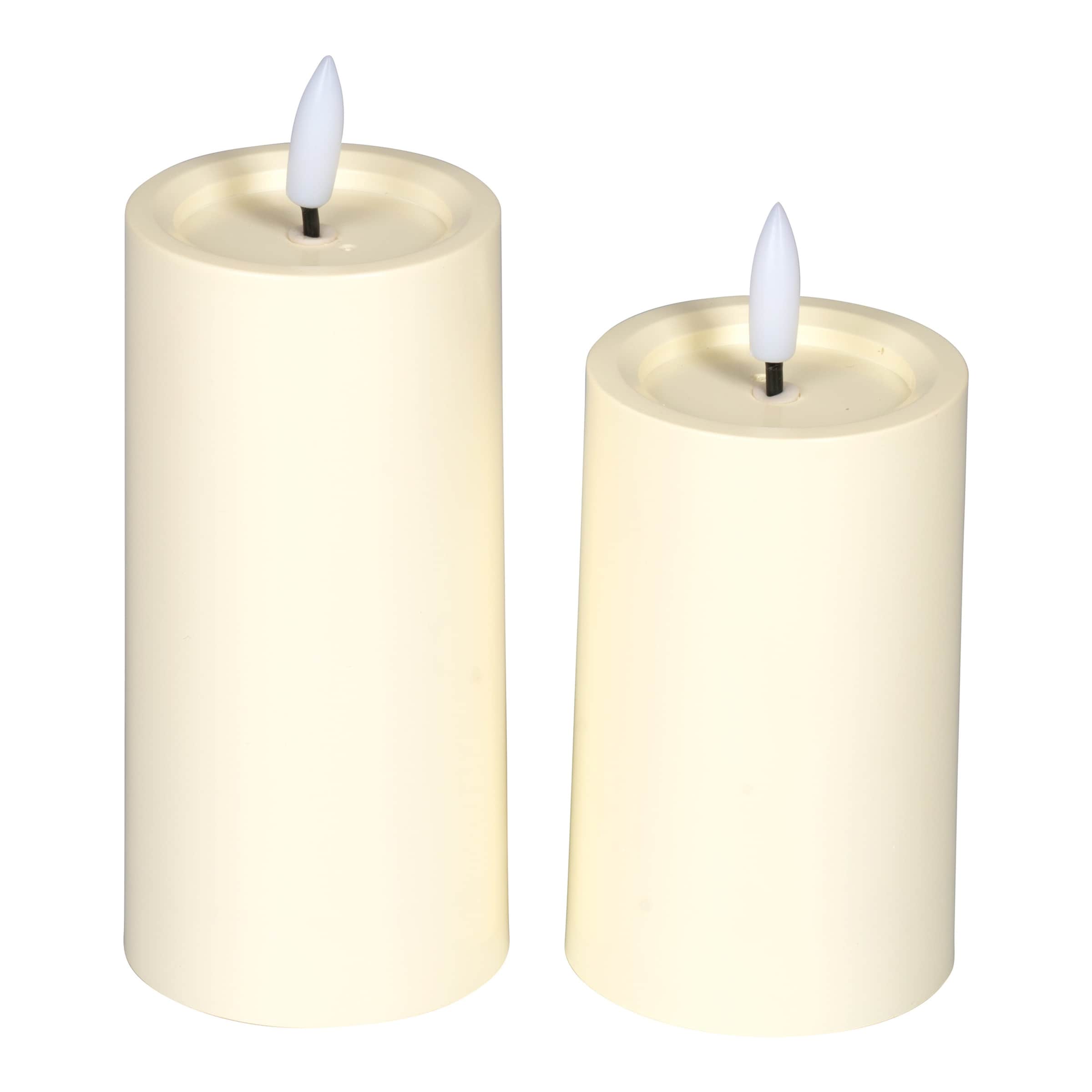 LED-Kerzen mit Ladestation, 2 Stück
