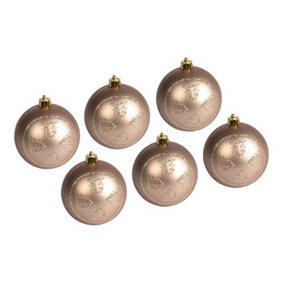 Weihnachtskugel-Set, 6 Stück