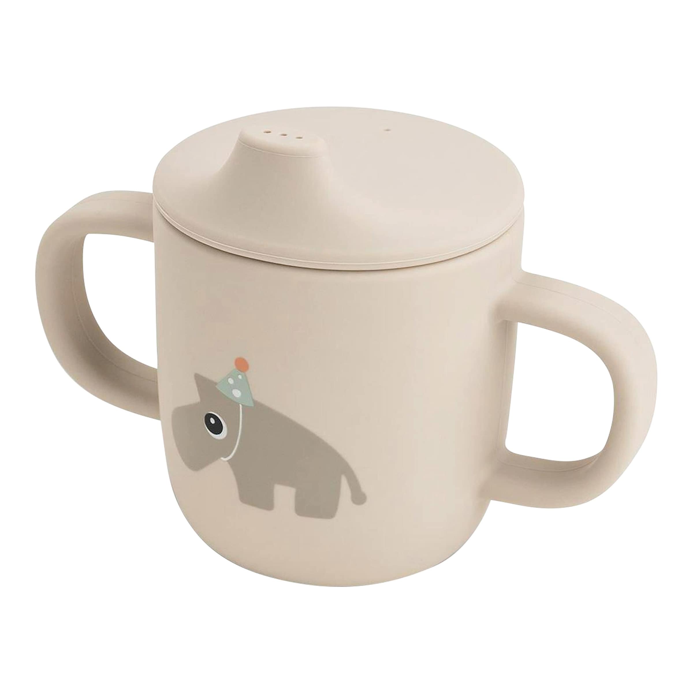 Tasse à bec à 2 anses en silicone bébé Done by Deer Celebration