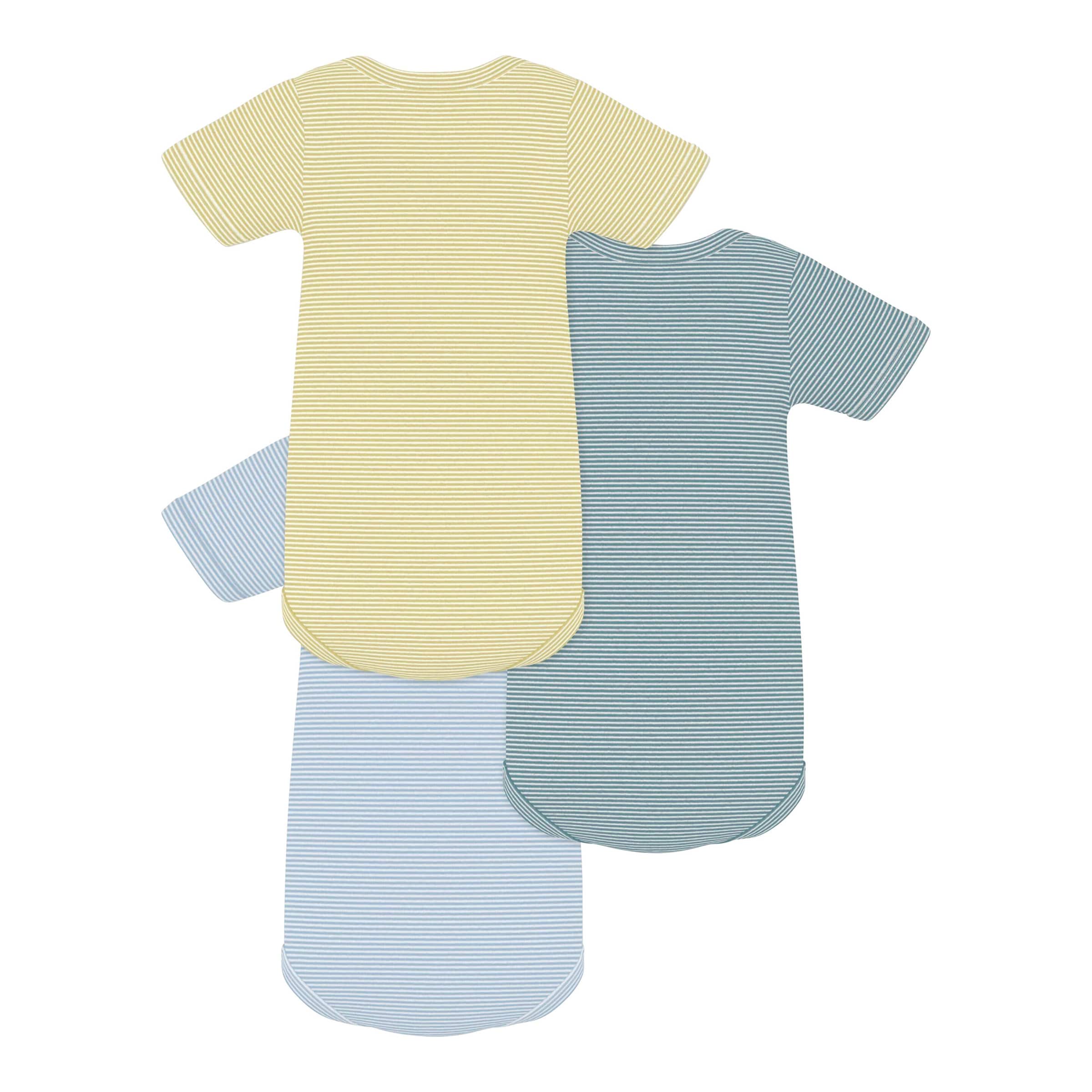 Petit Bateau 3er-Pack Bodys kurzarm Ringel