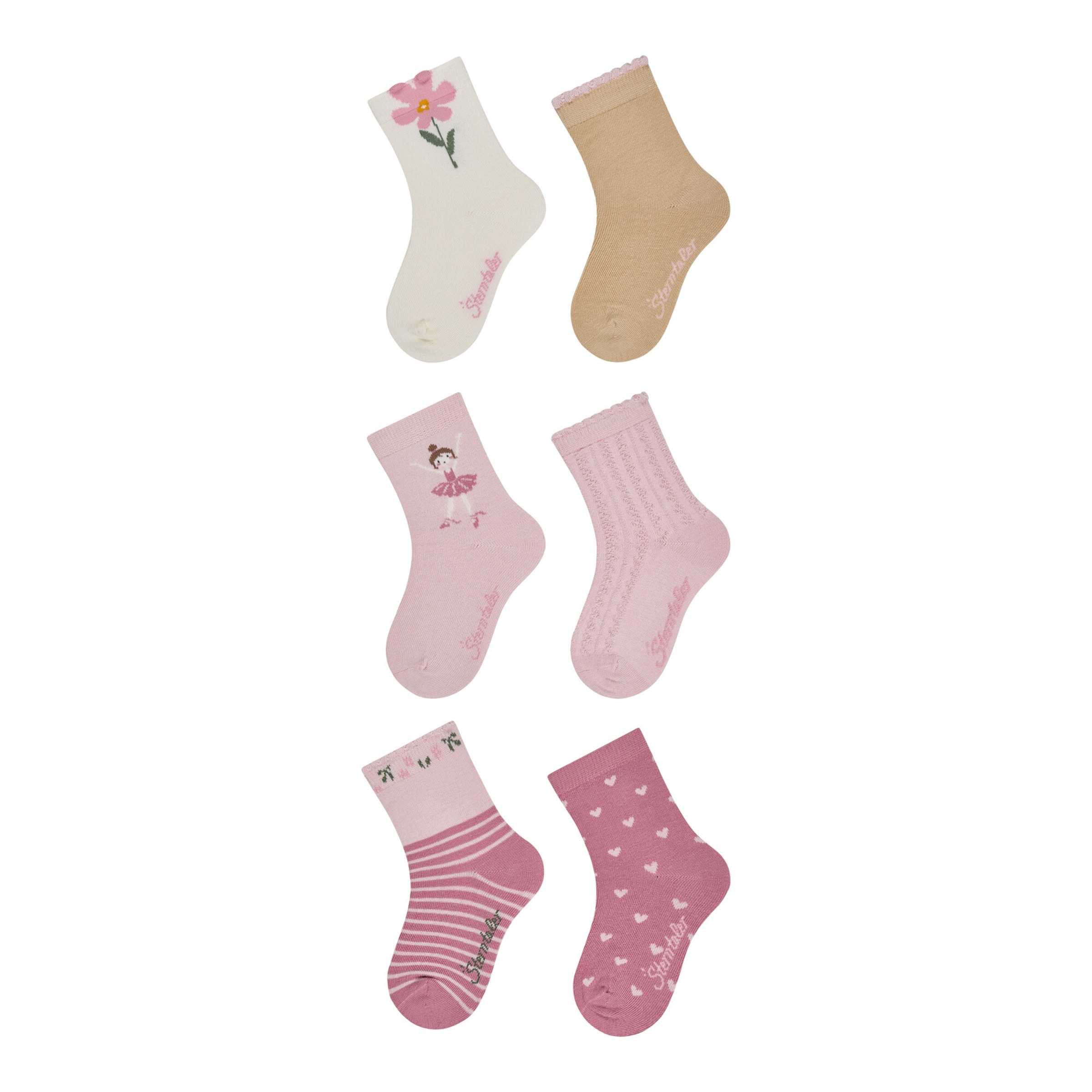 Sterntaler 6er-Pack Socken Blume Ballerina