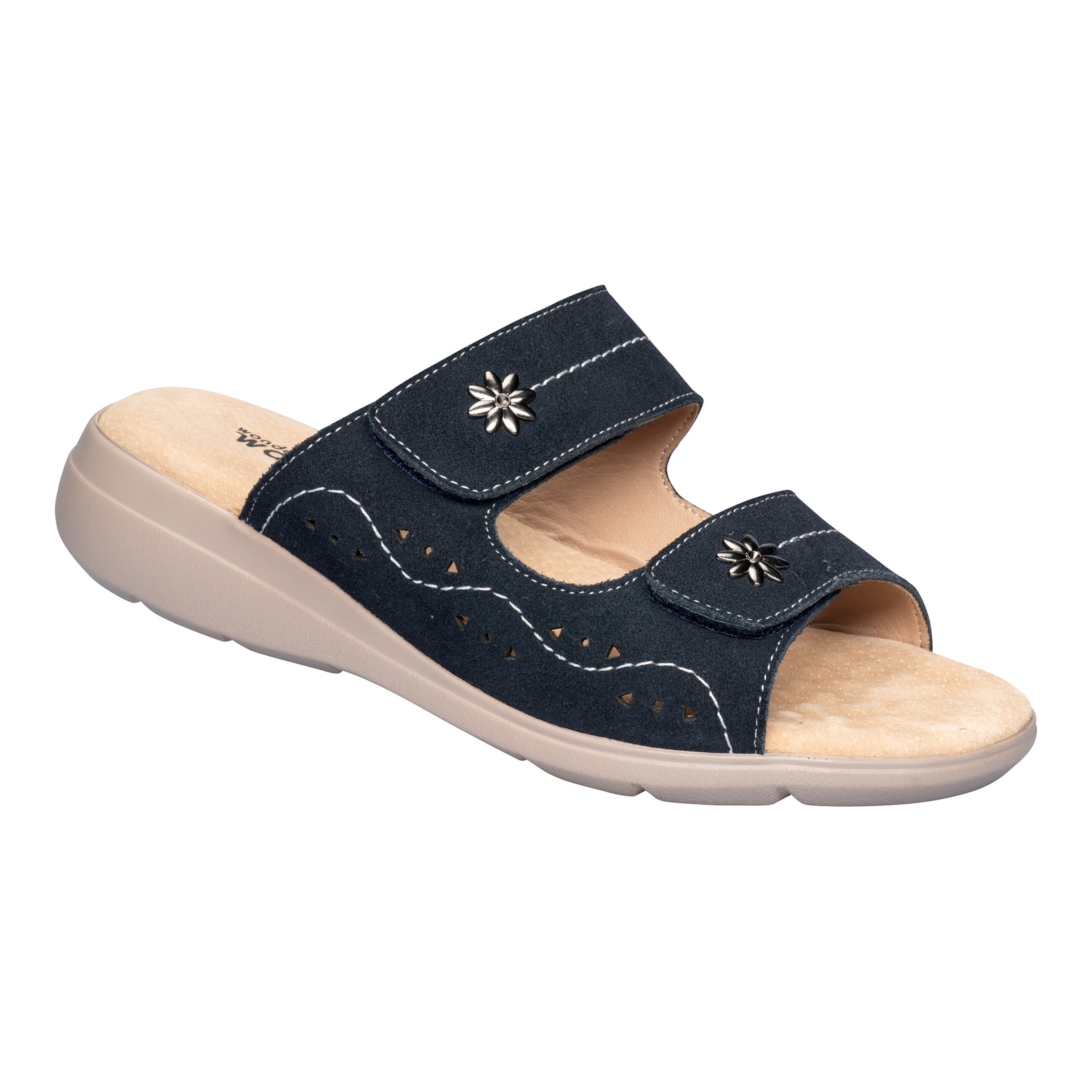 wonderwalk Leder-Komfortpantolette "Lisa"
