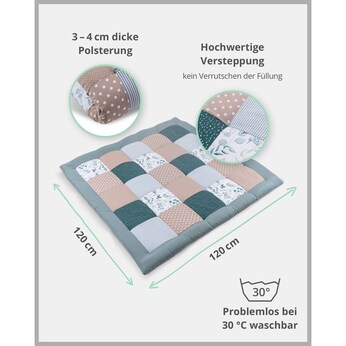 Krabbeldecke & Laufgittereinlage 120x120 cm