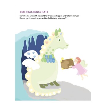Malbuch Meine allerersten Fingerstempel - Feen und Einhörner
