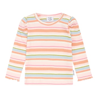 Shirt langarm Ringel Rippqualität