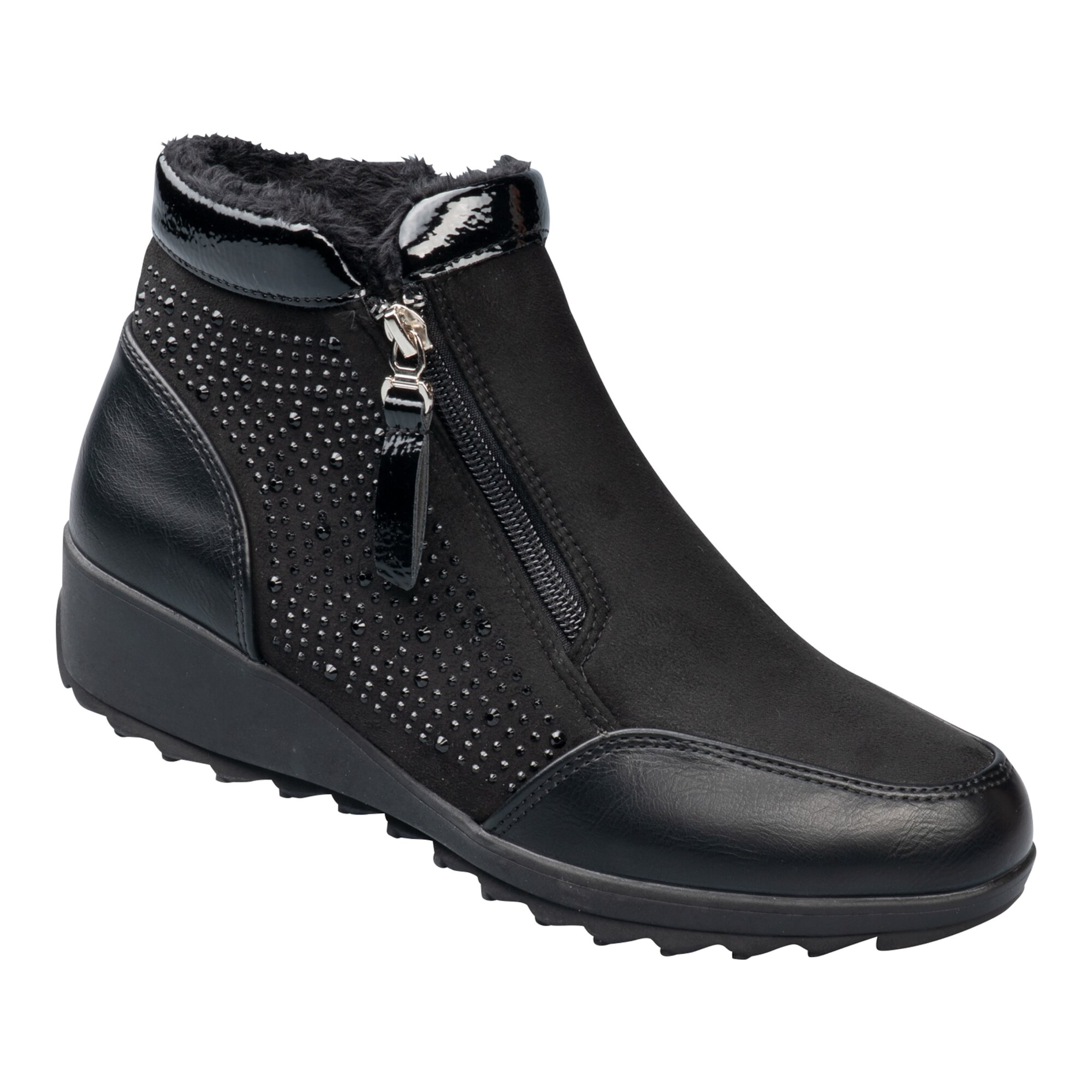 wonderwalk Stiefelette "Rita" mit Reißverschluss, gefüttert, Größe: 39, schwarz