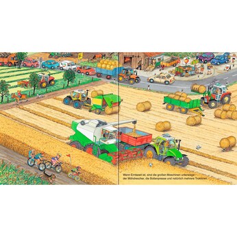Pappbilderbuch Bagger, Traktor, Müllabfuhr! Mein großes Fahrzeugbuch