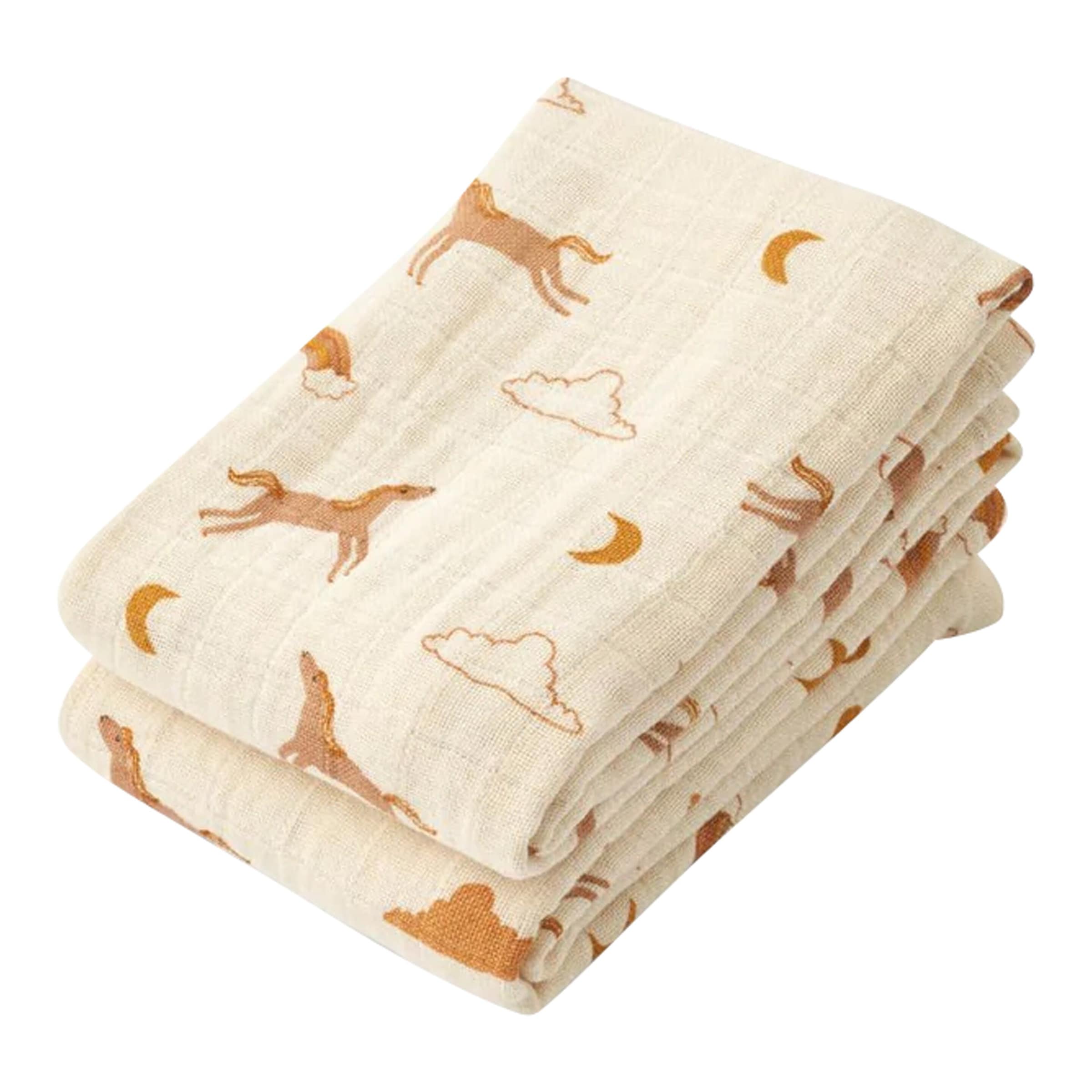 2er-Pack Mullwindeln 65x65 cm