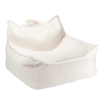 Pouf en tissu peluche