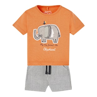 2-tlg. Set T-Shirt und Shorts Elefant