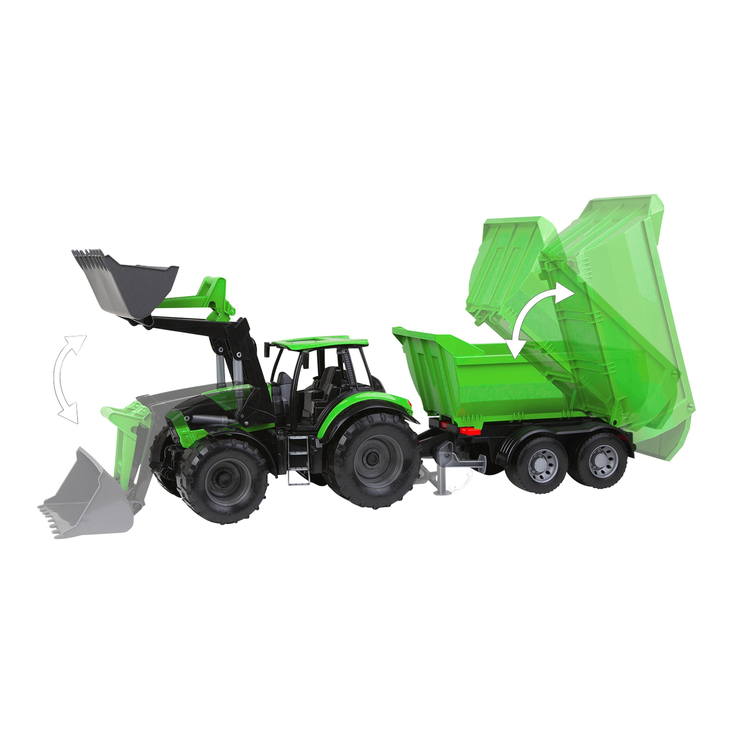 Lena WORXX Traktor Deutz-Fahr mit Anhänger