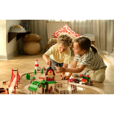 Eisenbahn-Set Straßen & Schienen Bahn Set Deluxe