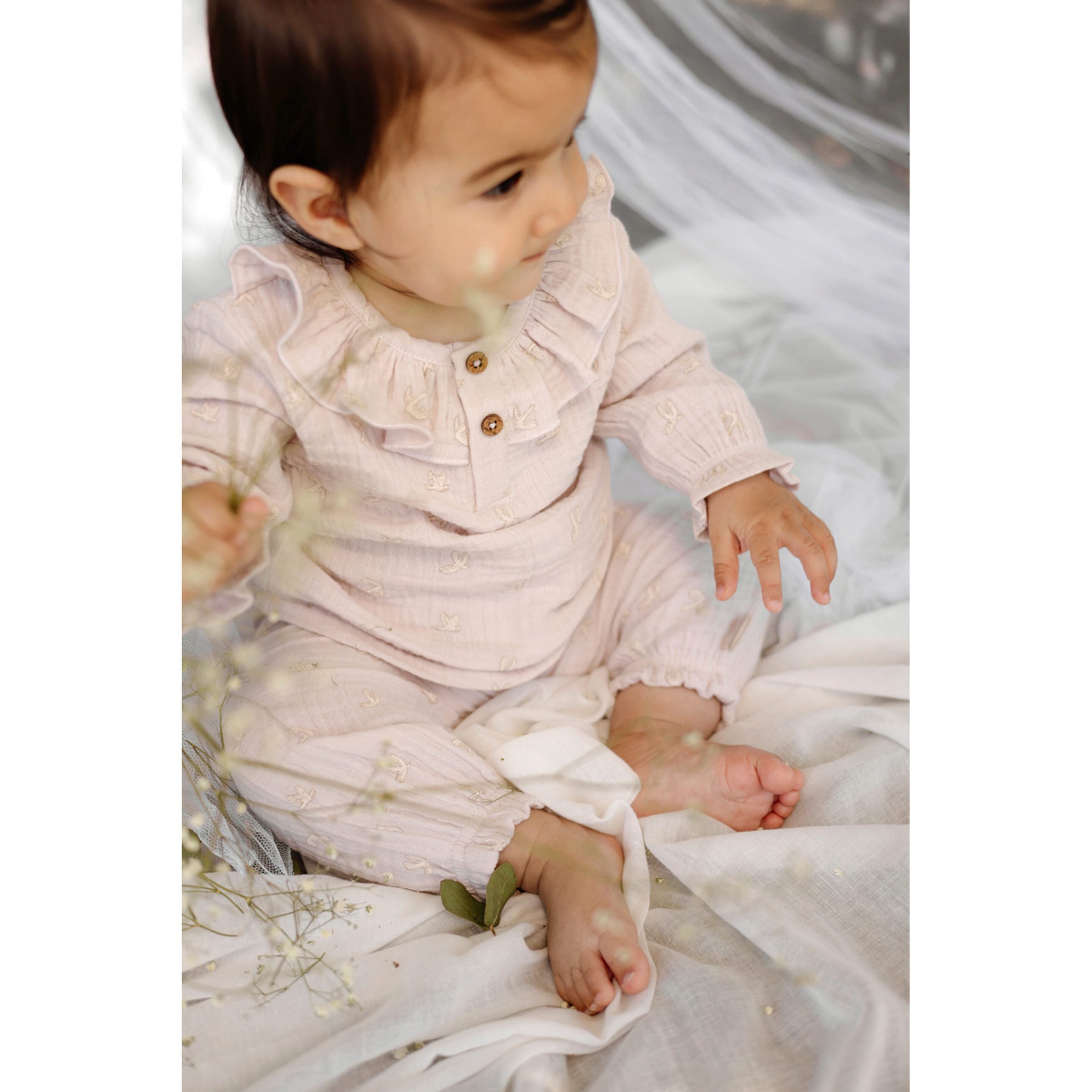 Musselin-Hose Vögel