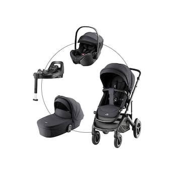Kombikinderwagen SMILE 5Z STYLE Travel-Set inkl. Babyschale BABY-SAFE PRO i-SIZE und Isofix-Basis VARIOBASE 5Z