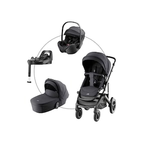 Kombikinderwagen SMILE 5Z STYLE Travel-Set inkl. Babyschale BABY-SAFE PRO i-SIZE und Isofix-Basis VARIOBASE 5Z