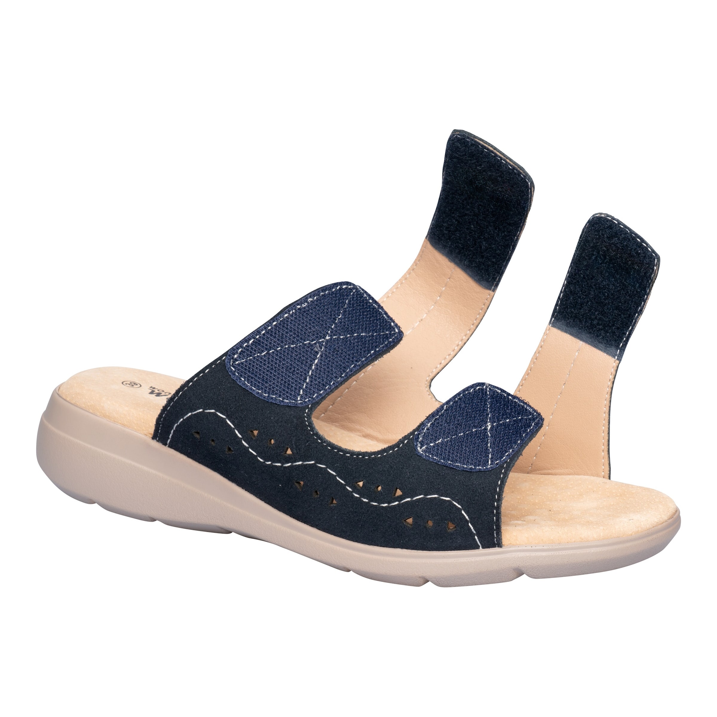 Leder-Komfortpantolette "Lisa"