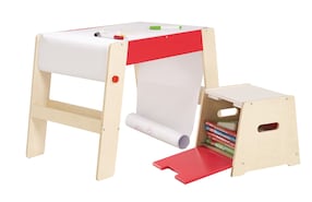 Maltisch/Hocker-Kombination inkl. Papierrolle  