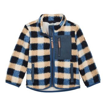 Plüschjacke Karo