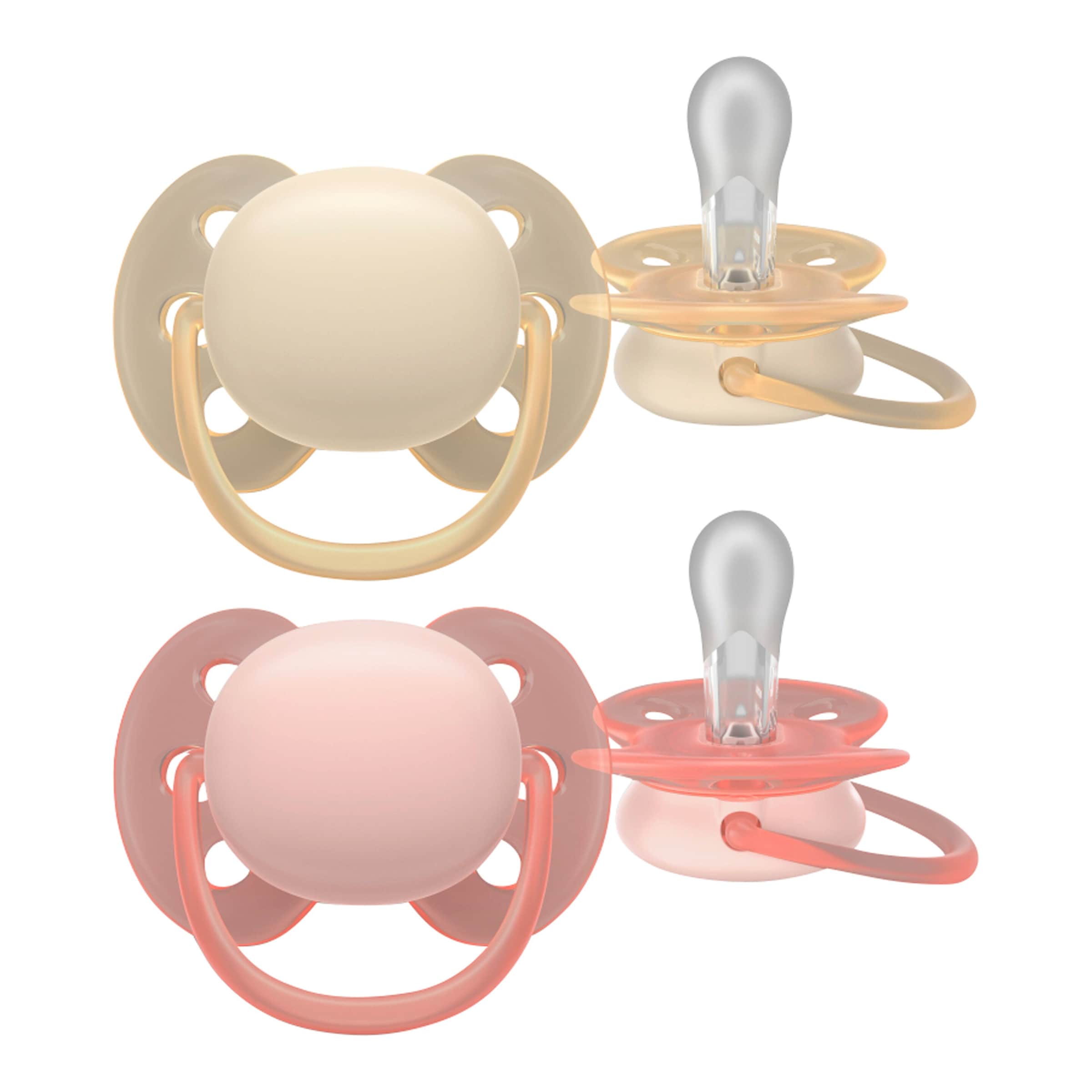 Philips Avent 2er-Pack Schnuller ultra soft, 0-6M