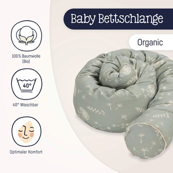 Bettschlange Organic Cotton 180 cm
