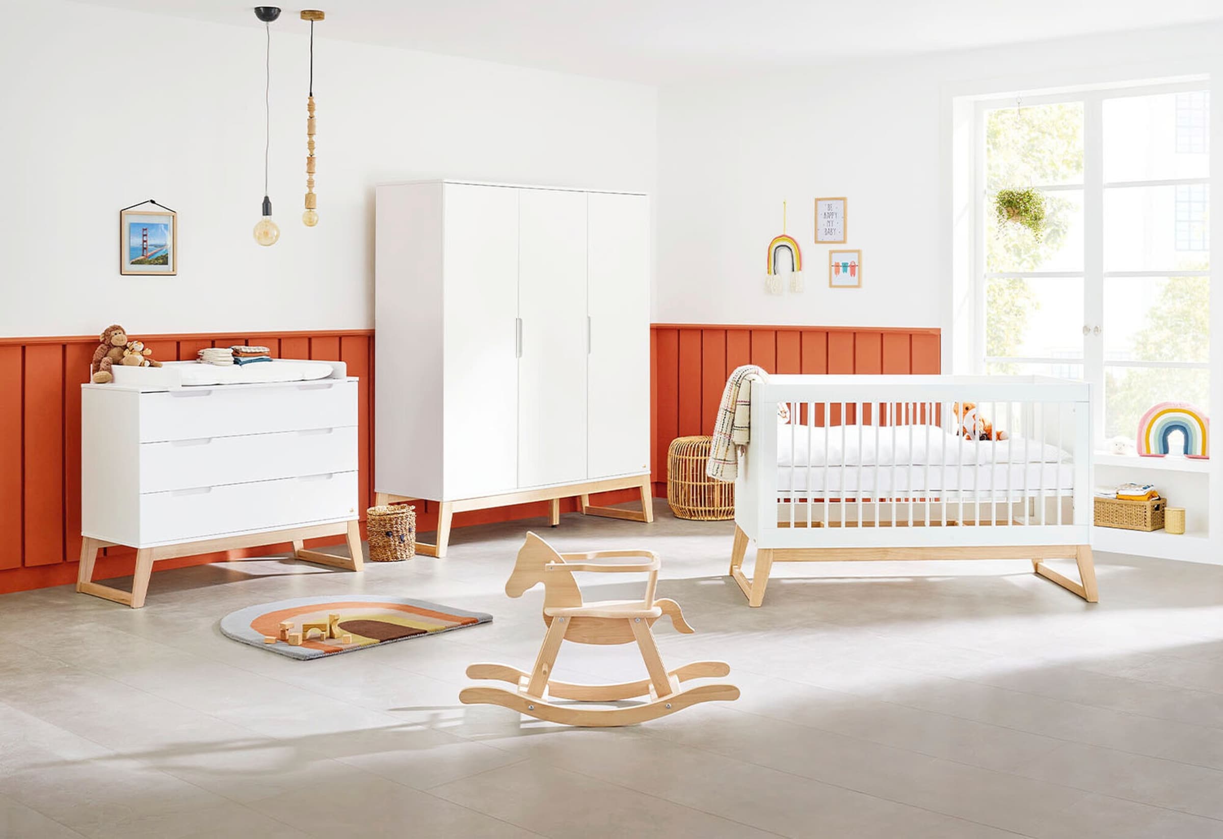 Pinolino Kinderzimmer-Set „Bridge” breit groß, 3-tlg.