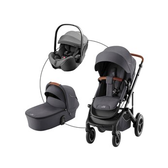 Kombikinderwagen SMILE 5Z STYLE Trio-Set inkl. Babyschale BABY-SAFE PRO