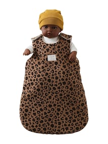Puppen-Schlafsack aus Musselin Leo-Capsule