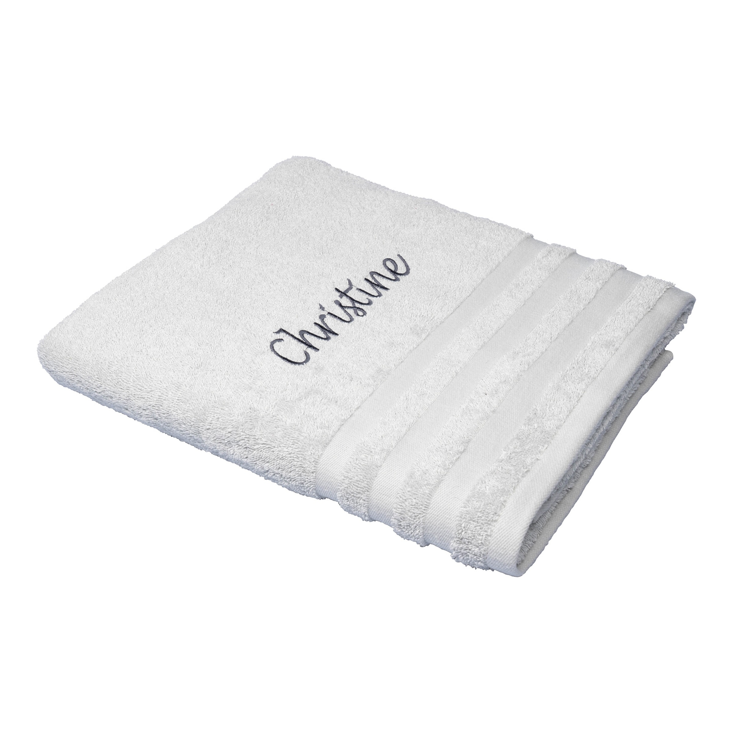 Badetuch personalisiert mit Namen, 150x100 cm, 100% Baumwolle