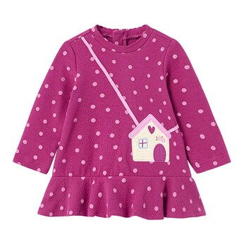 Sweatkleid langarm Haus-Tasche