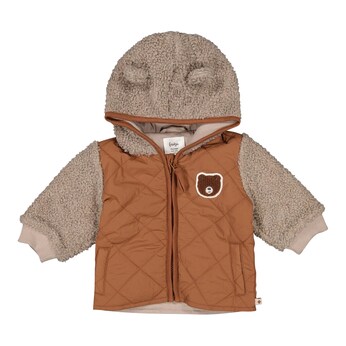 Plüschjacke Kapuze mit Ohren Bär