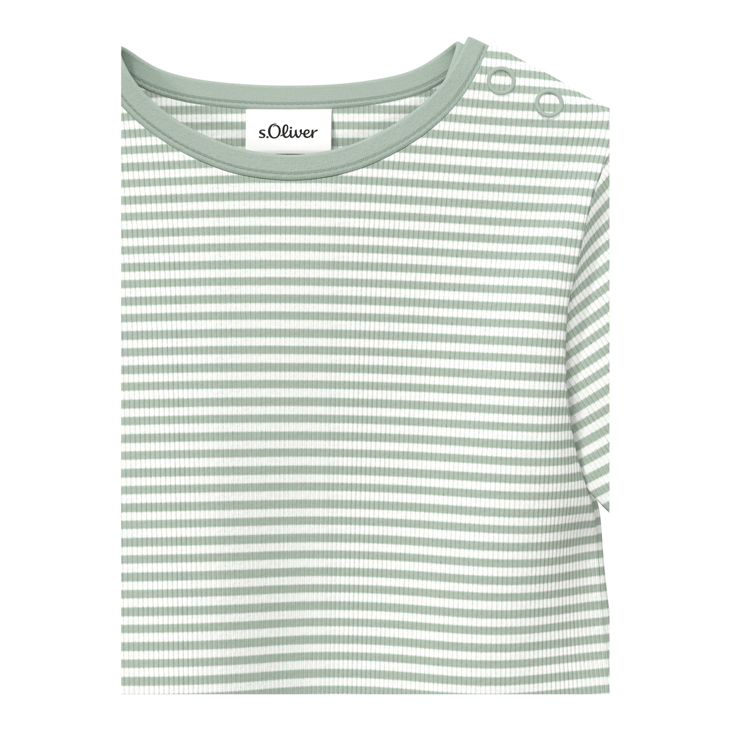 Shirt langarm Ringel Rippqualität