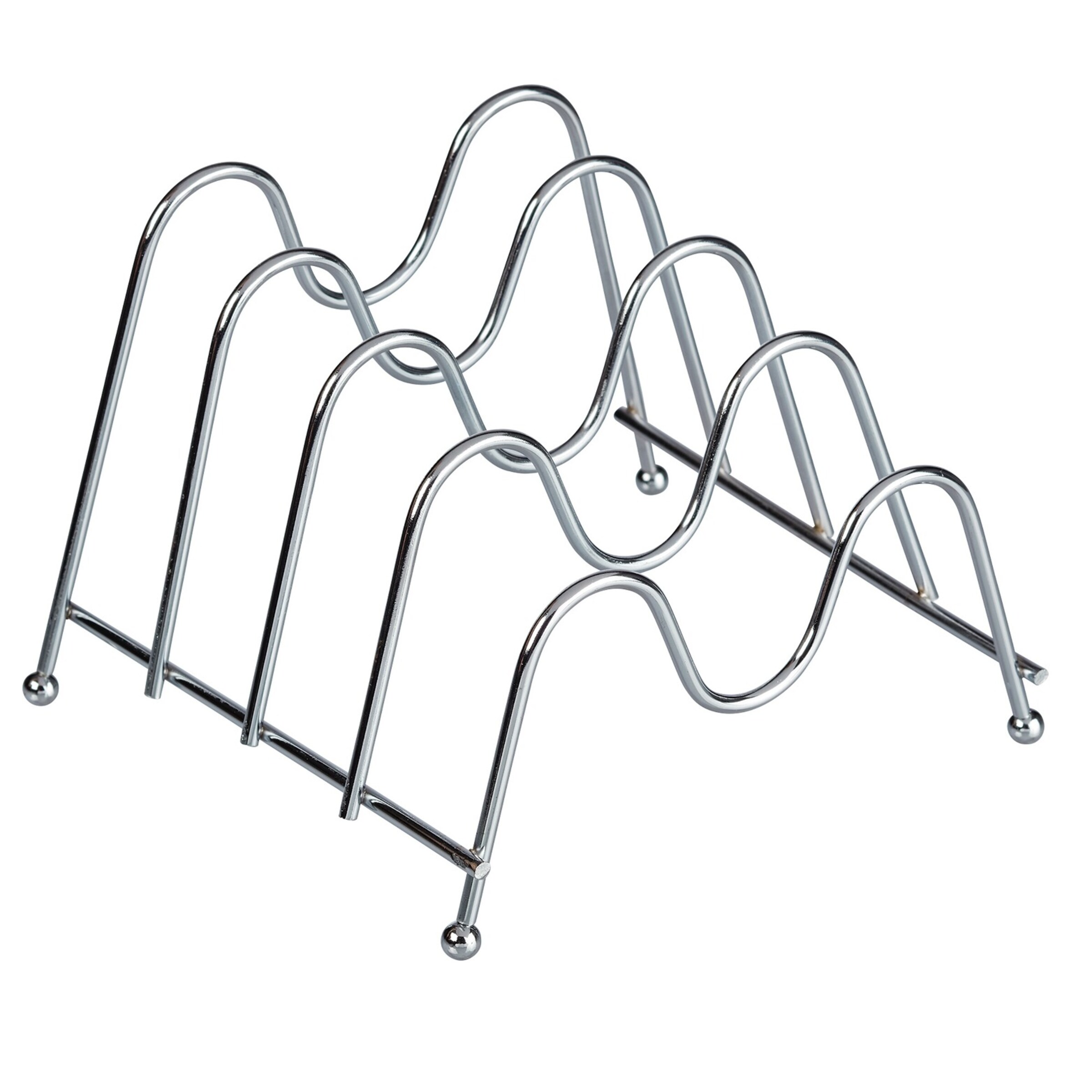 Porte-Couvercles Metaltex Cricket - 6 Places, Finition Cuivre | Pour Cuisine