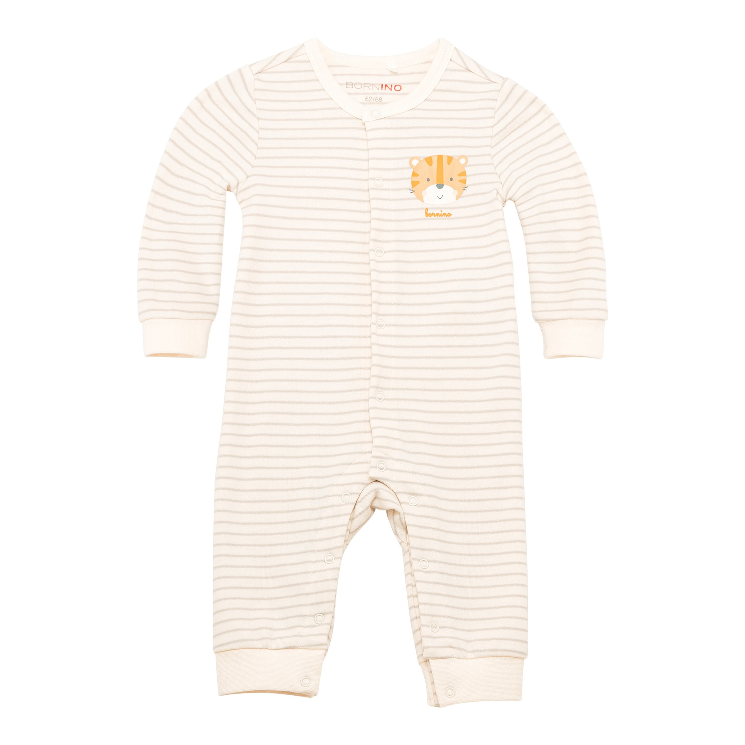 Bornino Sunny Adventure Schlafoverall Ringel Tiger