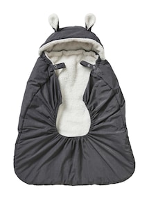 Wintercover für die Babytrage mit Kapuze, Teddyfleece-Futter