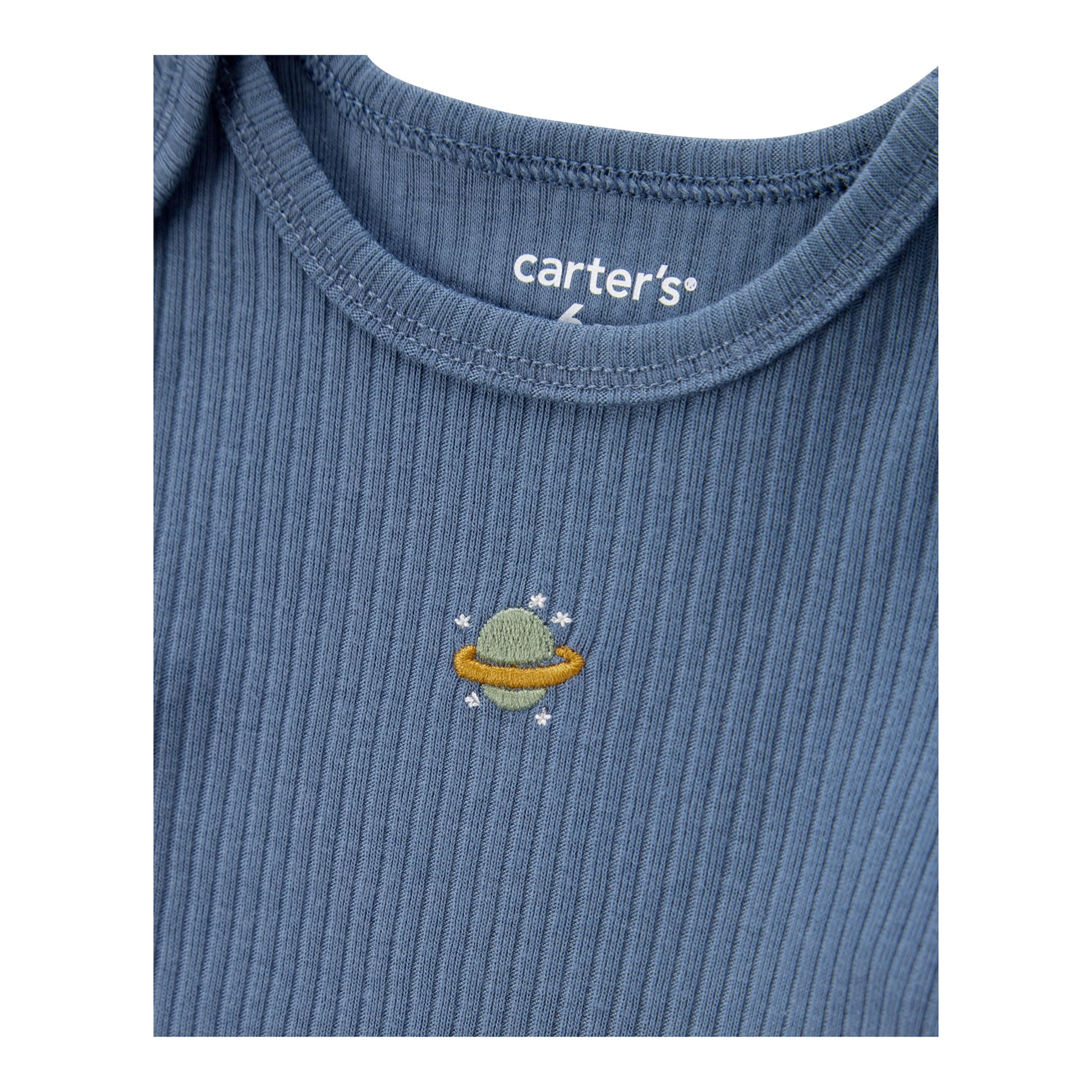 3-tlg. Set Bodys kurzarm, Body langarm und Jogginghose Weltall