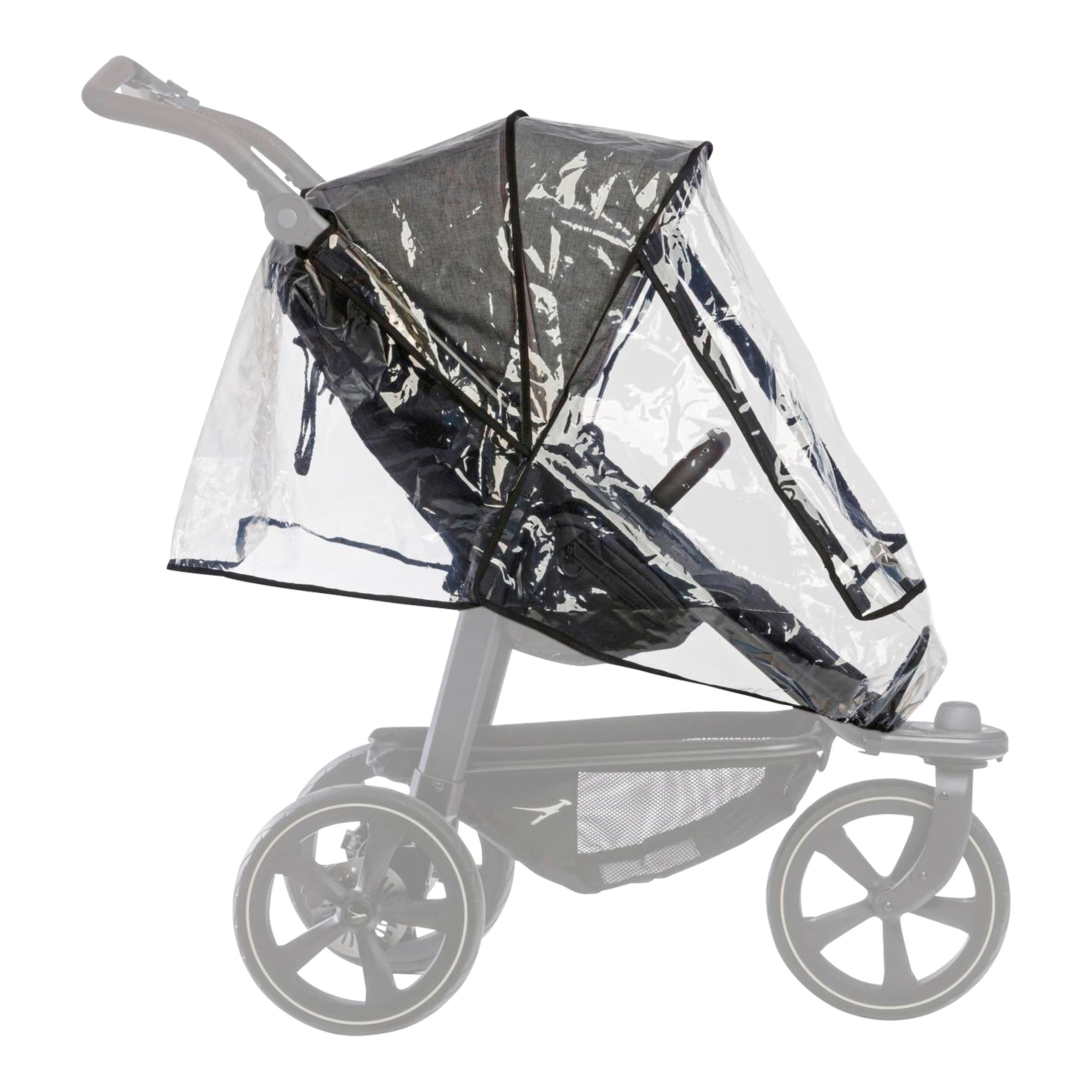 Tfk Regenschutz Für Mono, Pro Folgesitz Transparent / Schwarz Baby