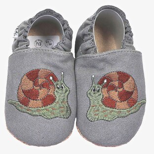 Kinderschuhe RecyStep Schnecke grau