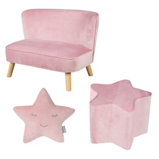 Lil Sofa Set mittel roba Style rosa