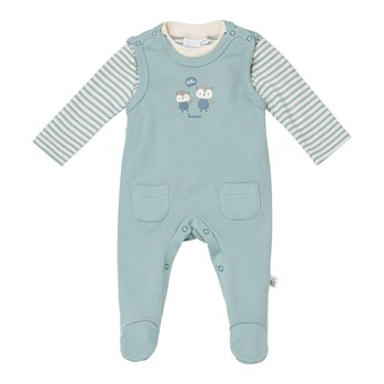 Strampler-Set 2-tlg. mit Shirt Eule Po-Applikation