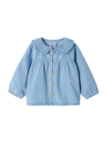 Baby Bluse aus Light-Denim