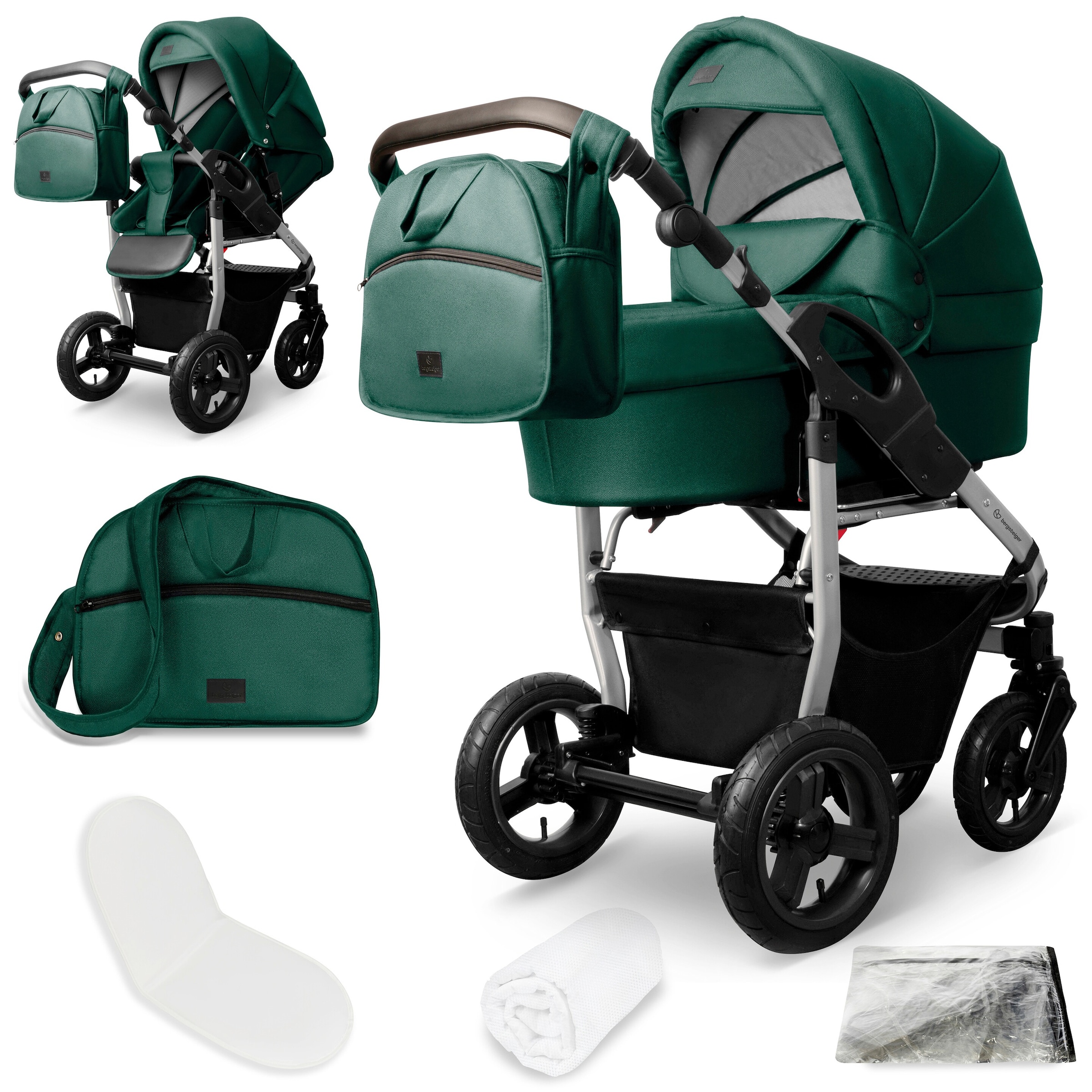 Bergsteiger Kinderwagen Capri gruen
