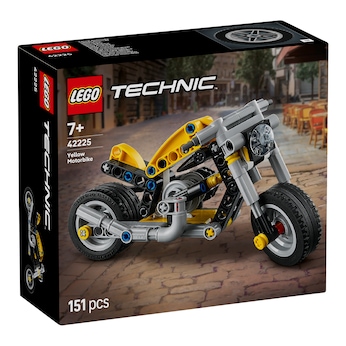 42225 Gelbes Motorrad