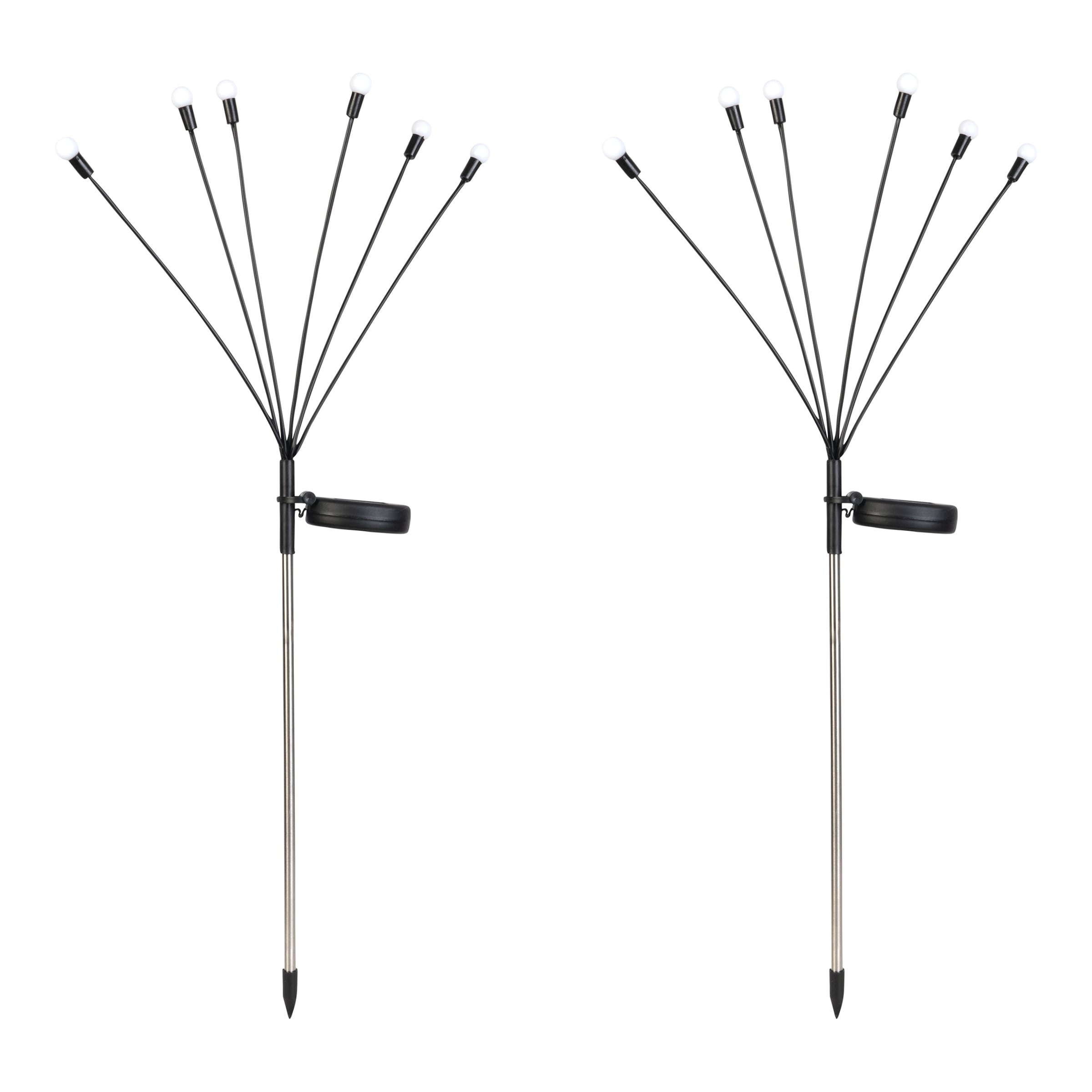 LED-Solar-Gartenstecker "Glühwürmchen", 2 Stück